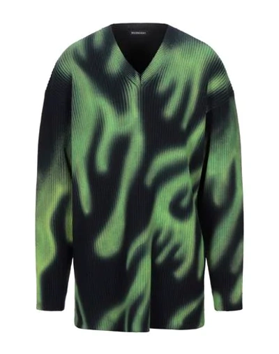 Shop Balenciaga Sweaters In Green