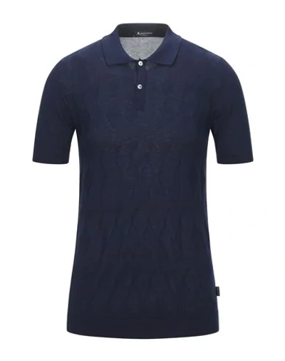 Shop Aquascutum Sweaters In Dark Blue