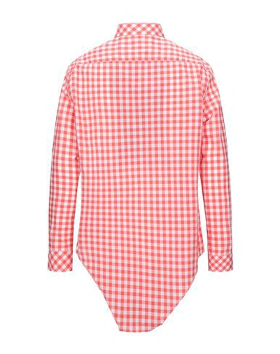 Shop Burberry Shirts In Red