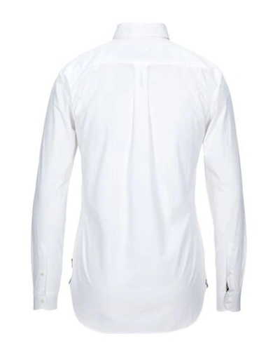 Shop Aquascutum Solid Color Shirt In White