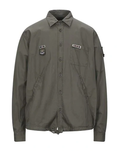 Shop Herno Man Jacket Military Green Size 44 Cotton