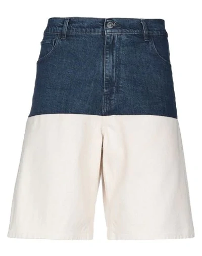 Shop Raf Simons Denim Shorts In Blue