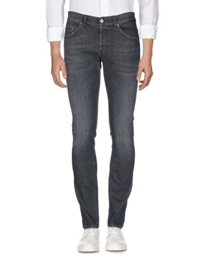 Shop Dondup Man Jeans Steel Grey Size 29 Cotton, Elastomultiester, Elastane