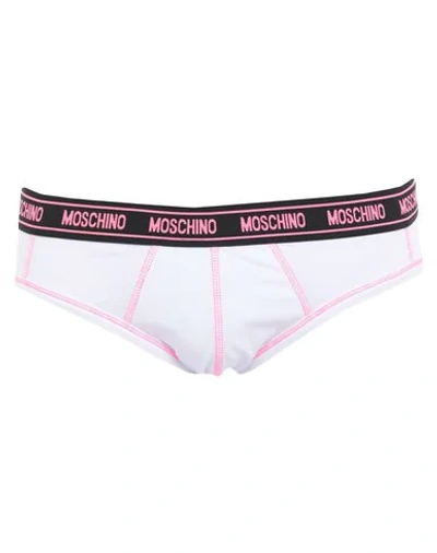 Shop Moschino Briefs In White