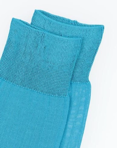 Shop Etro Man Socks & Hosiery Azure Size 11.5-12.5 Cotton