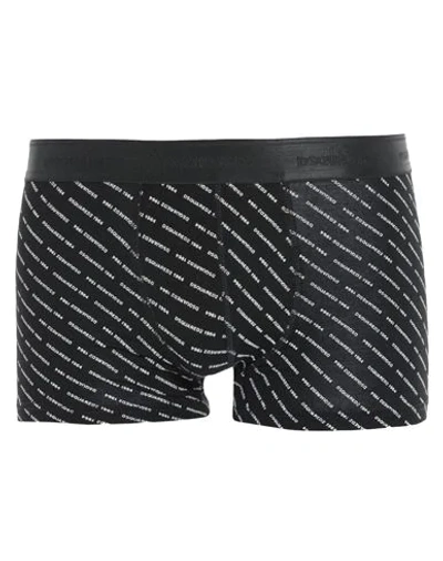 Shop Dsquared2 Man Boxer Black Size M Cotton, Elastane