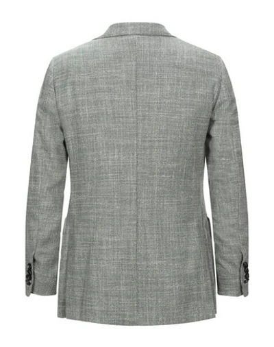Shop Kiton Suit Jackets In Green