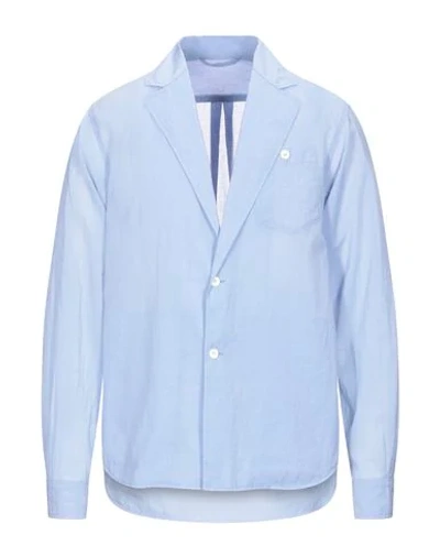 Shop Kenzo Suit Jackets In Pastel Blue
