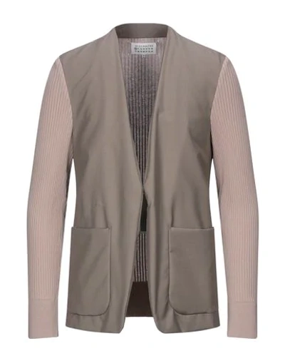 Shop Maison Margiela Suit Jackets In Khaki