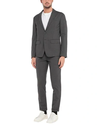 Shop Dsquared2 Man Suit Grey Size 40 Virgin Wool, Elastane