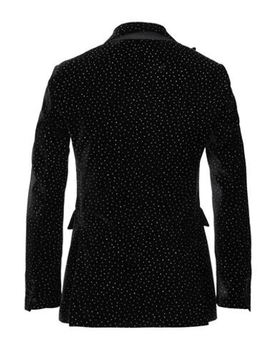 Shop Dsquared2 Man Blazer Black Size 36 Polyester, Silk