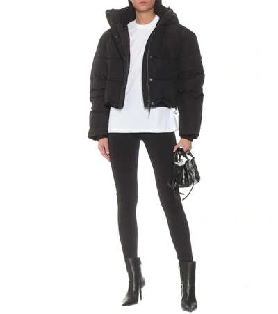 Wardrobe.nyc + Net-a-porter Hooded Quilted Padded Shell Down Jacket In Black
