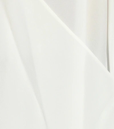 Shop Givenchy Silk-crêpe De Chine Top In White