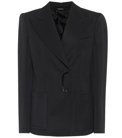 Shop Givenchy Wool-blend Twill Blazer In Black