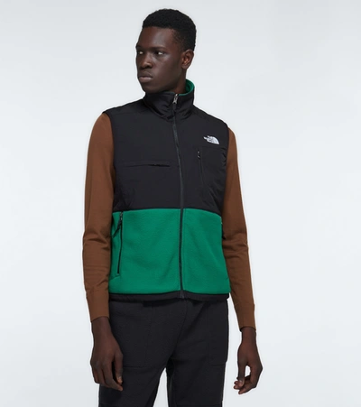 Shop The North Face Denali Fleece Vest In Green