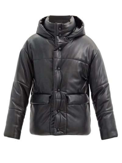 Nanushka - Hide - Okobor Alt-Leather Puffer Jacket - Black