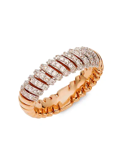 Shop Saks Fifth Avenue 14k Rose Gold & Diamond Ring