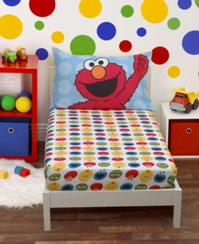 Shop Sesame Street Toddler Boy's Sheet Set With Fitted Crib Sheet And Pillowcase, 2 Piece In Yellow