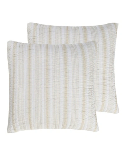 Levtex Camden Euro Sham - Set Of 2 In Taupe