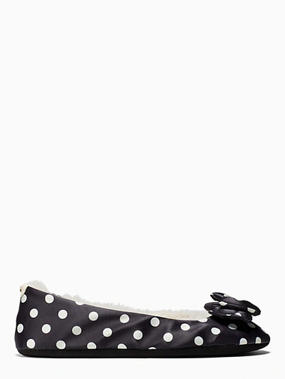 Shop Kate Spade Mallow Slippers In Cream/dots