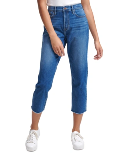 Shop Calvin Klein Jeans Est.1978 High-rise Cropped Straight-leg Jeans In Calabasas