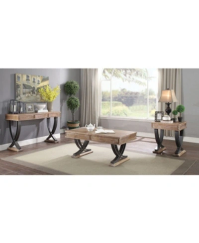 Shop Acme Furniture Pellio End Table In Brown