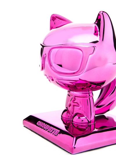 Shop Karl Lagerfeld K/ikonik 3d Choupette Statue (18cm) In Pink