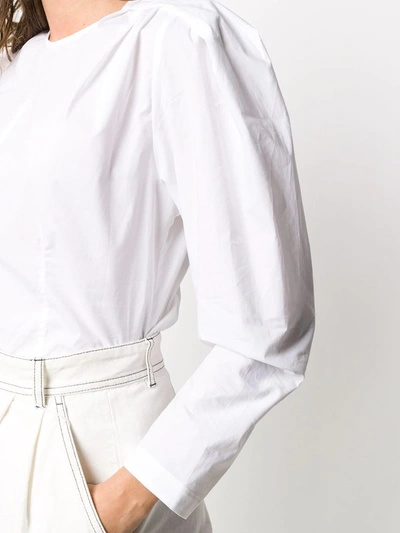 Shop Department 5 Puff-sleeve Panelled Blouse In White