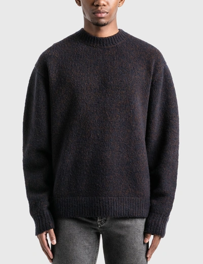 Shop Acne Studios Melange Sweater In Blue