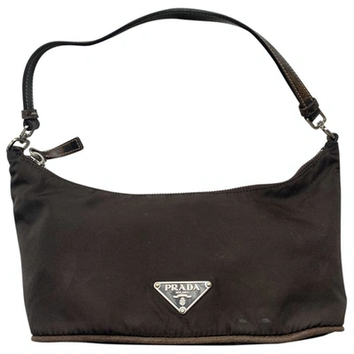 Pre-owned Prada Re-nylon Brown Cloth Handbag