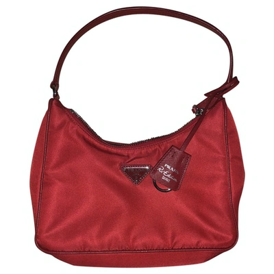 Pre-owned Prada Re-nylon Red Handbag