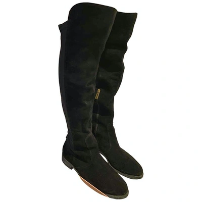 Pre-owned Kurt Geiger Black Suede Boots