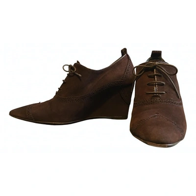 Pre-owned Fratelli Rossetti Lace Ups In Brown