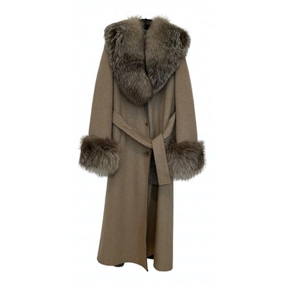Pre-owned Colombo Cashmere Coat In Beige