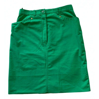Pre-owned Fiorucci Mini Skirt In Green