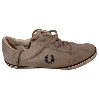 Pre-owned Fred Perry Cloth Low Trainers In Grey