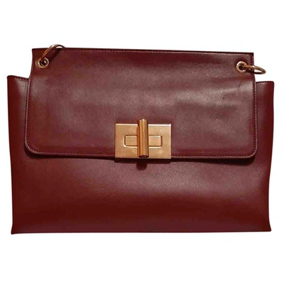 Pre-owned Tom Ford Natalia Burgundy Leather Handbag