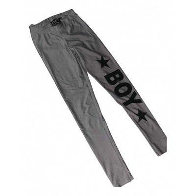 Pre-owned Boy London Grey Cotton Trousers
