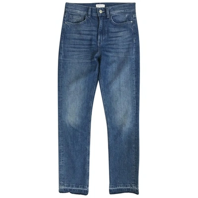 Pre-owned Claudie Pierlot Blue Cotton - Elasthane Jeans