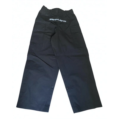 Pre-owned Sankuanz Trousers In Black