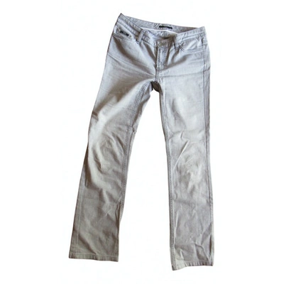 Pre-owned Hugo Boss Grey Cotton Jeans