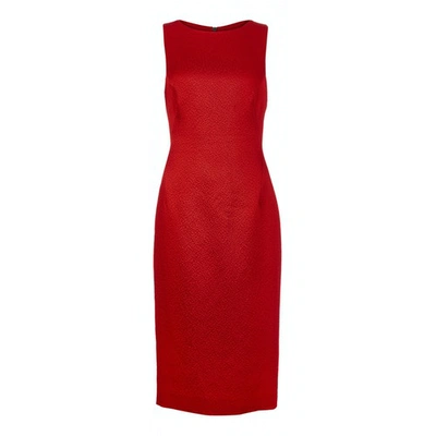 Pre-owned Amanda Wakeley Leather Dress In Red