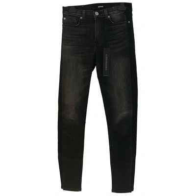 Pre-owned Hudson Anthracite Cotton Jeans