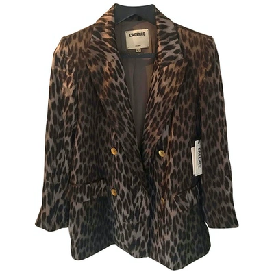 Pre-owned L Agence Black Silk Jacket
