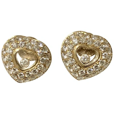 Pre-owned Chopard Happy Diamonds Gold Yellow Gold Earrings