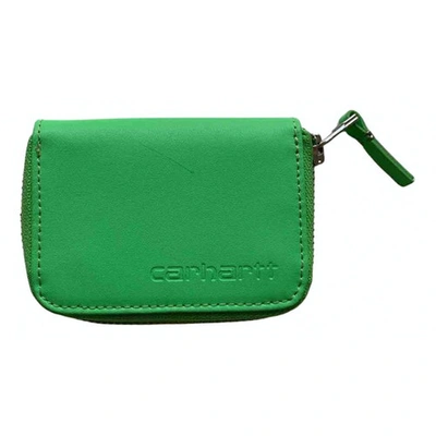 Pre-owned Carhartt Leather Small Bag In Green