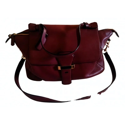 Pre-owned Smythson Burgundy Leather Handbag