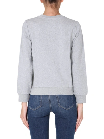 Shop Apc Crew Neck Sweatshirt In Grey