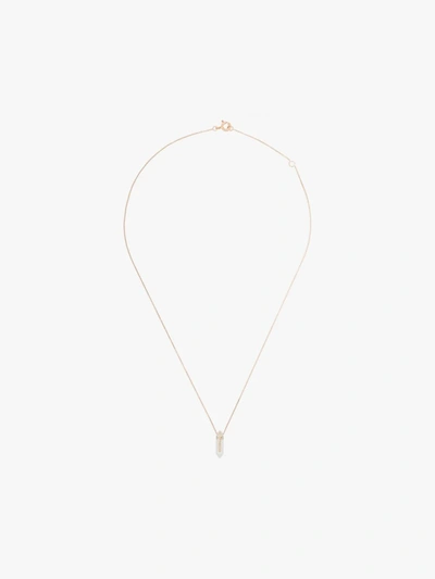 Shop Pascale Monvoisin 9k Yellow Gold Moon No. 1 Diamond Necklace