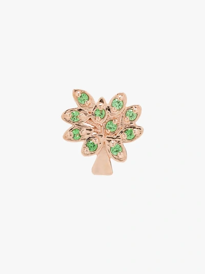 Shop Loquet 18k Rose Gold Family Tree Tsavorite Charm